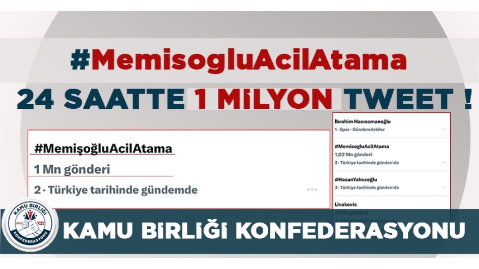 24 SAATTE 1 MİLYON TWEET