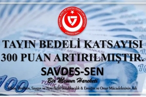 TAYIN BEDELİ KATSAYISINDA DEĞİŞİKLİK YAPILMIŞTIR