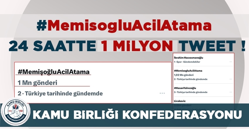 24 SAATTE 1 MİLYON TWEET