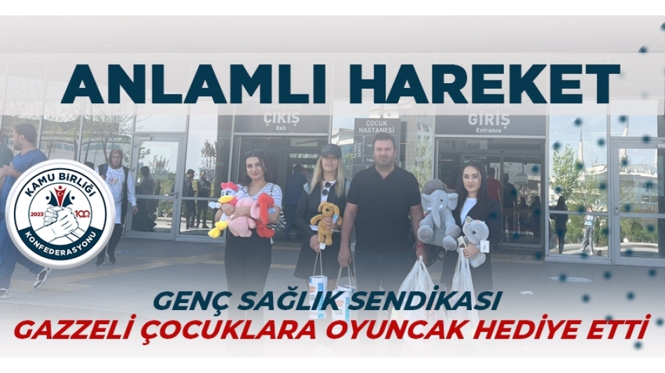 Genç Sağlık Sendikası’ndan Gazze’li çocuklara destek!