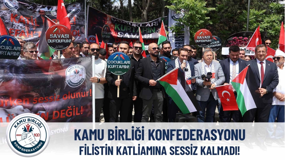 Kamu Birliği Konfederasyonu Filistin Katliamına İlişkin Basın Açıklaması Gerçekleştirdi!