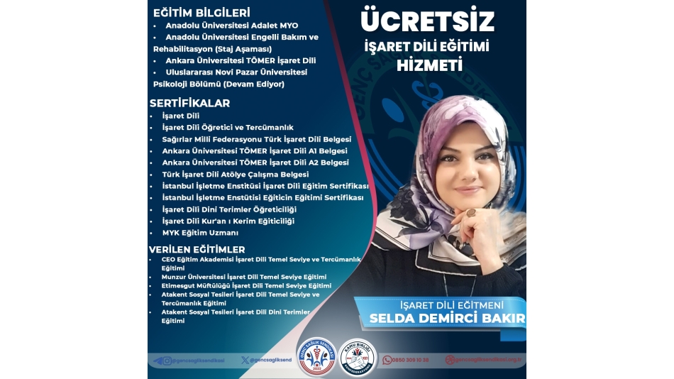 ÜCRETSİZ İŞARET DİLİ EĞİTİMİ