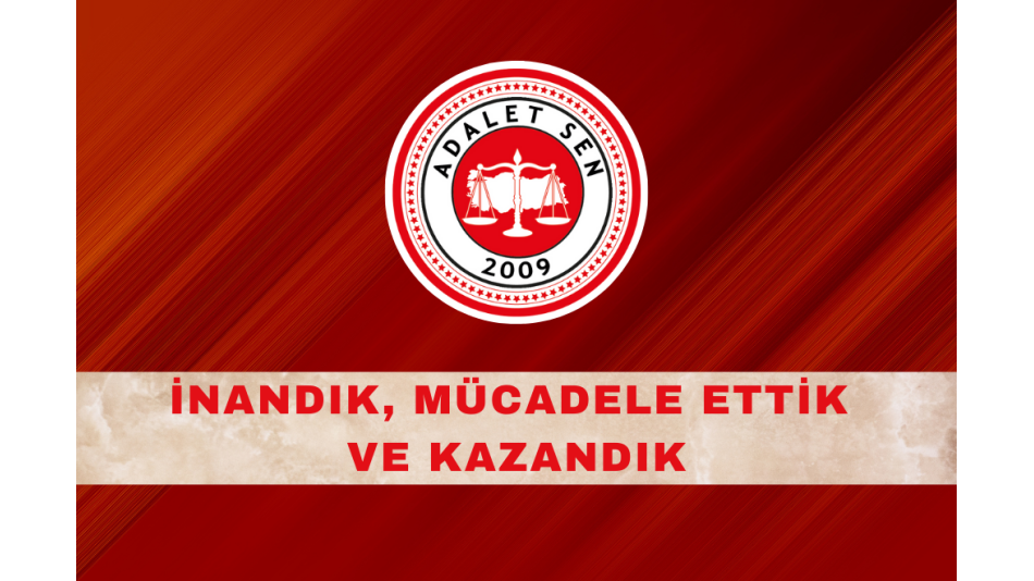 İNANDIK,MÜCADELE ETTİK VE KAZANDIK